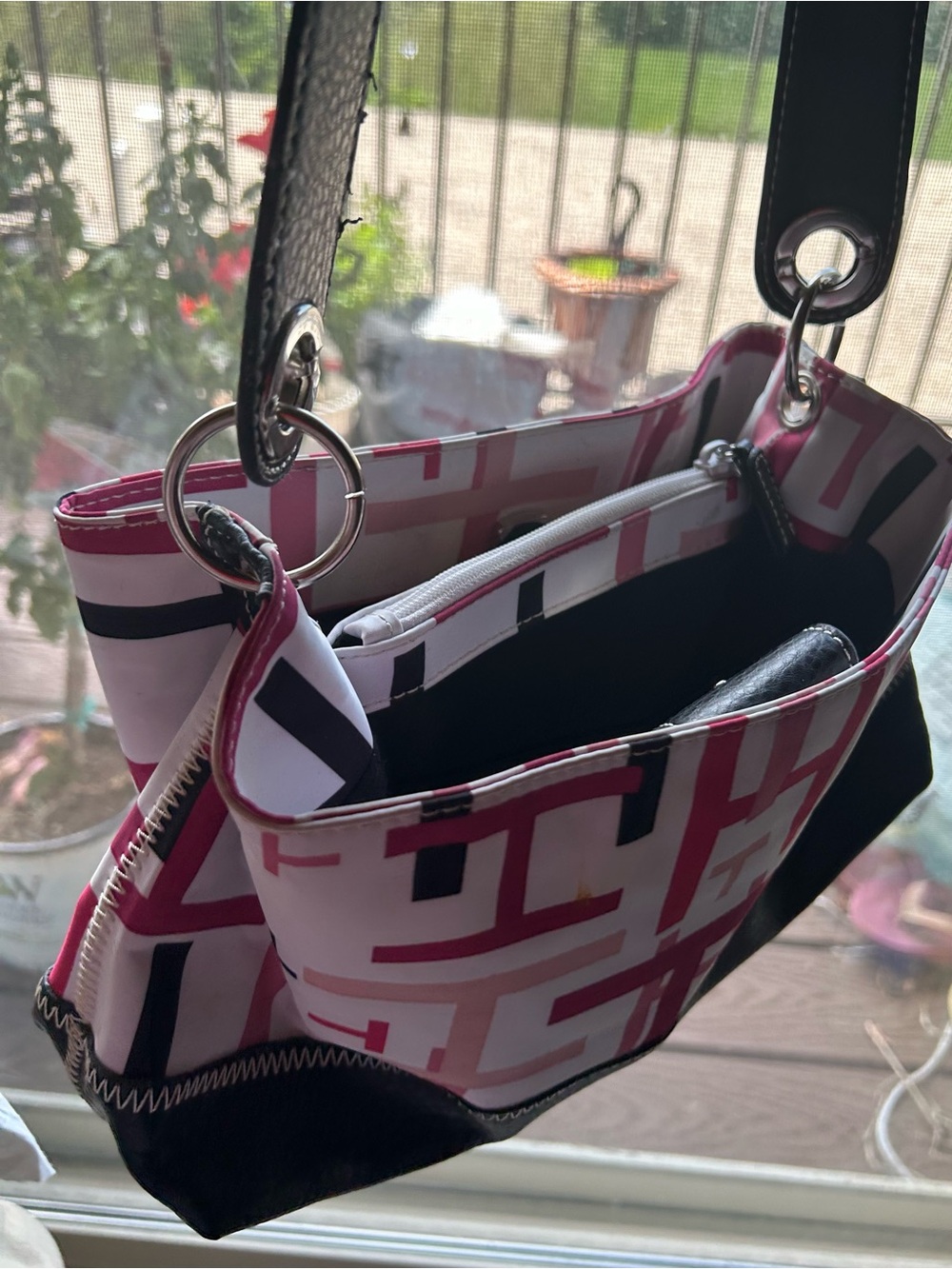 Vintage Tommy Hilfiger Pink Geometric Unusual find